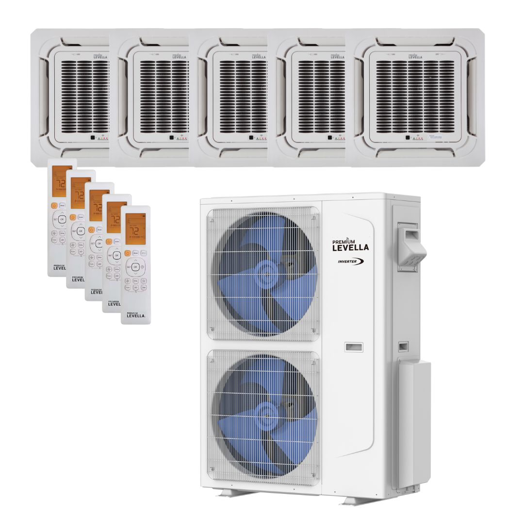 Quint zone 24 SEER2 Ductless Mini Split Air Conditioner Inverter Wifi Heat Pump